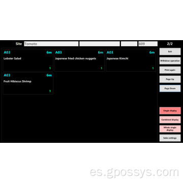 Sistema de cocina completamente funcional Software KDS